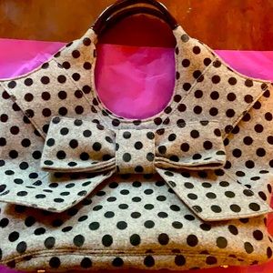 Kate Spade Felt Polka Dot Bow Bag